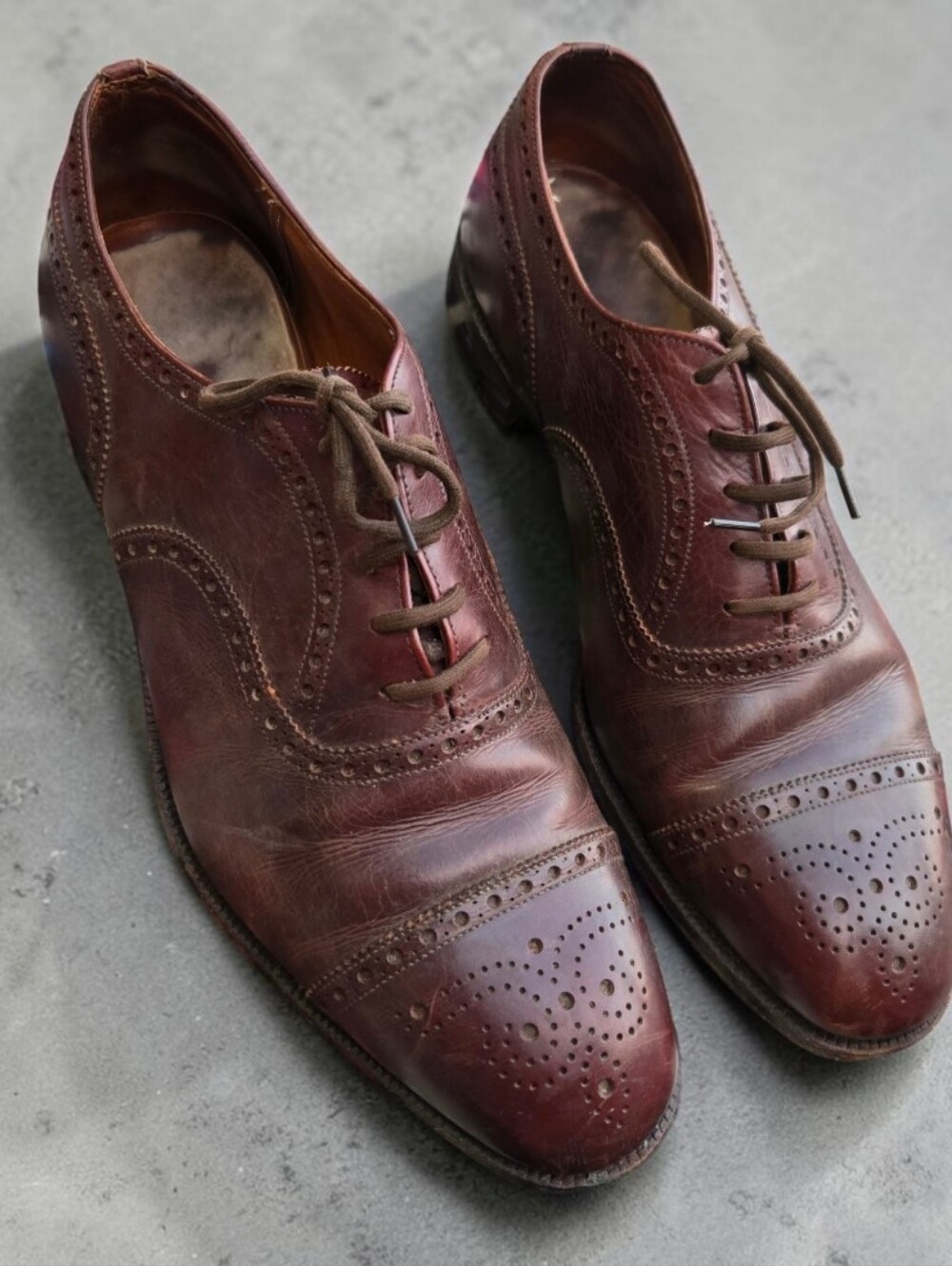 Vintage Church's Custom Grade Diplomat Semi Brogue Oxford 73 Last 10.5